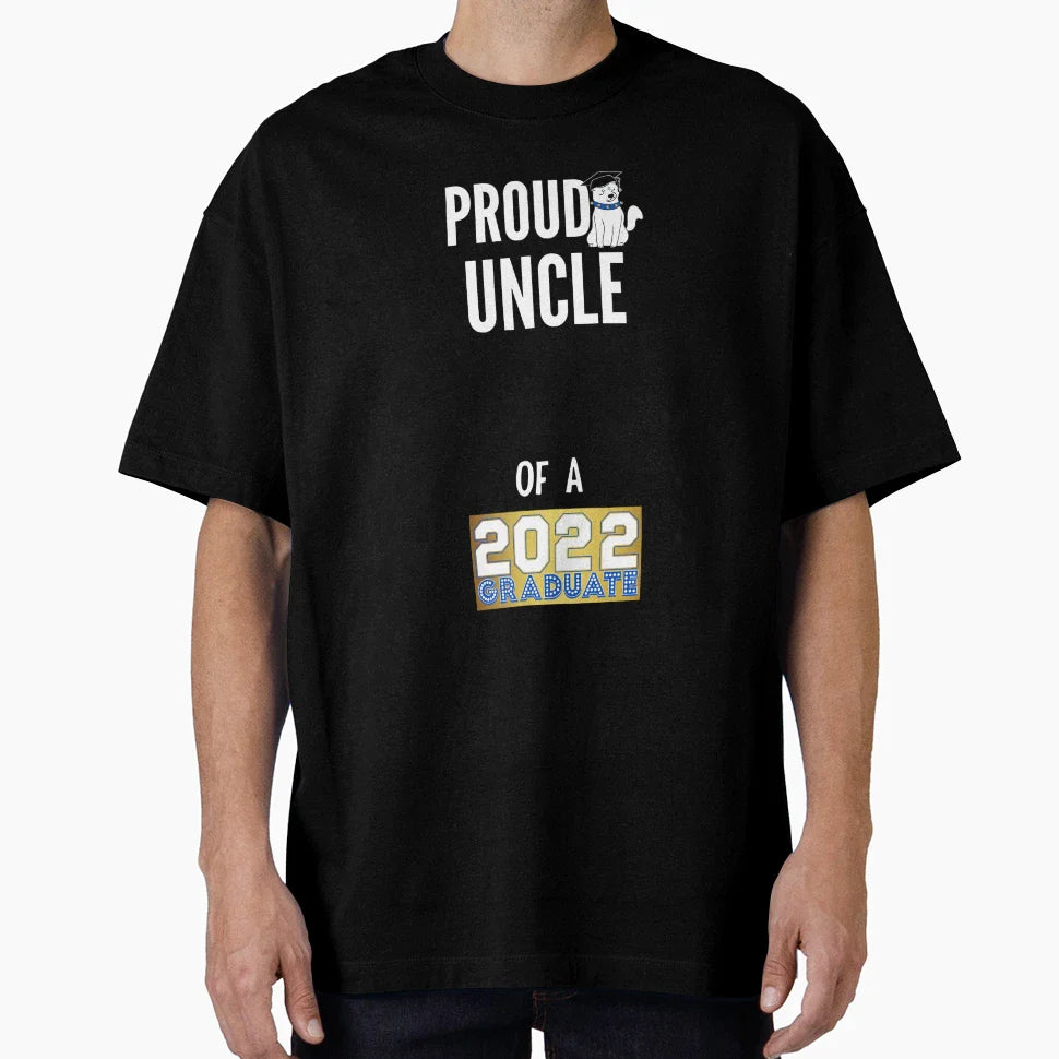 Proud Uncle 2022 Graduate T-Shirt - Fun Novelty Design Unisex