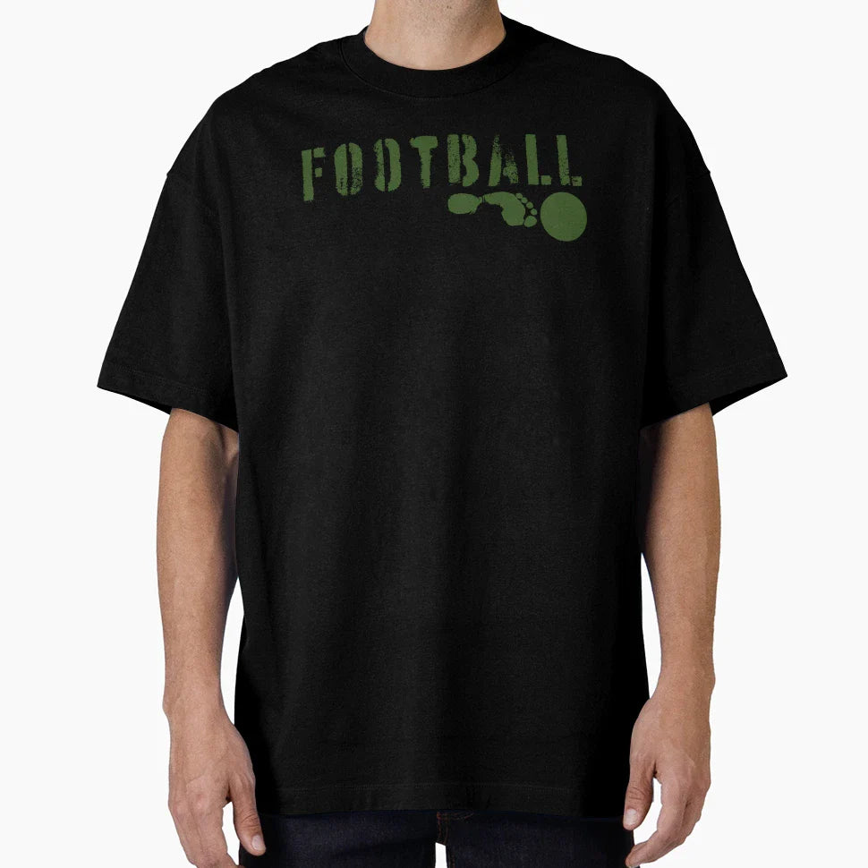 Football Foot And Ball T-Shirt - Graphic Print Men Women
