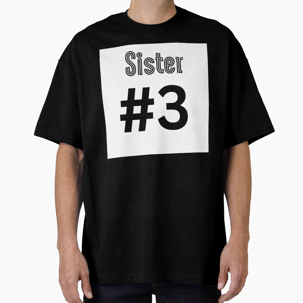 Sister 3 T-Shirt - Minimalist Print Men Women