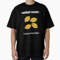 Football Fanatic Living Edge Pattern T-Shirt - Casual Everyday Wear Unisex