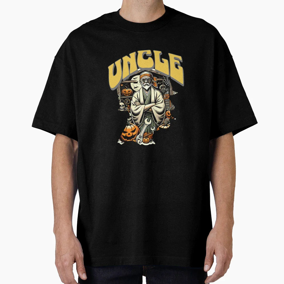Halloween Uncle Mechanic T-Shirt - Unique Graphic Men Women