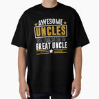 Awesome Uncles Pregnancy Reveal T-Shirt - Fun Novelty Design for Adults
