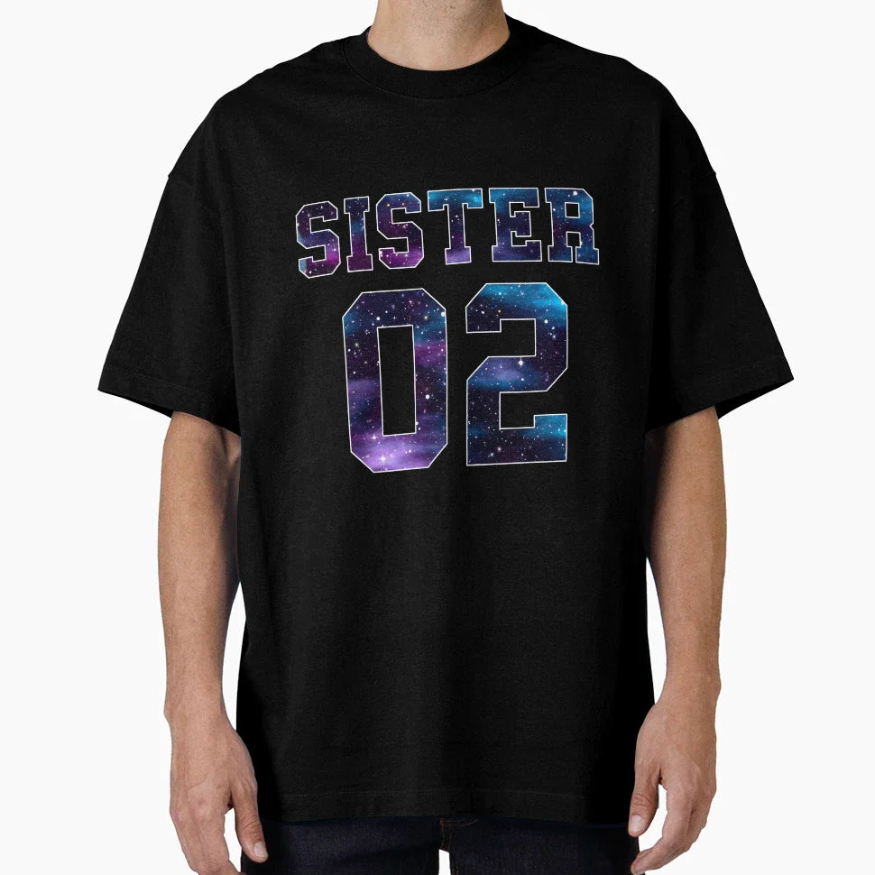 Sister 02 Sister Girlfriend T-Shirt - Streetwear Style for Adults