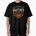 Little Brother Biggest Fan Basketball T-Shirt - Fun Novelty Design Unisex