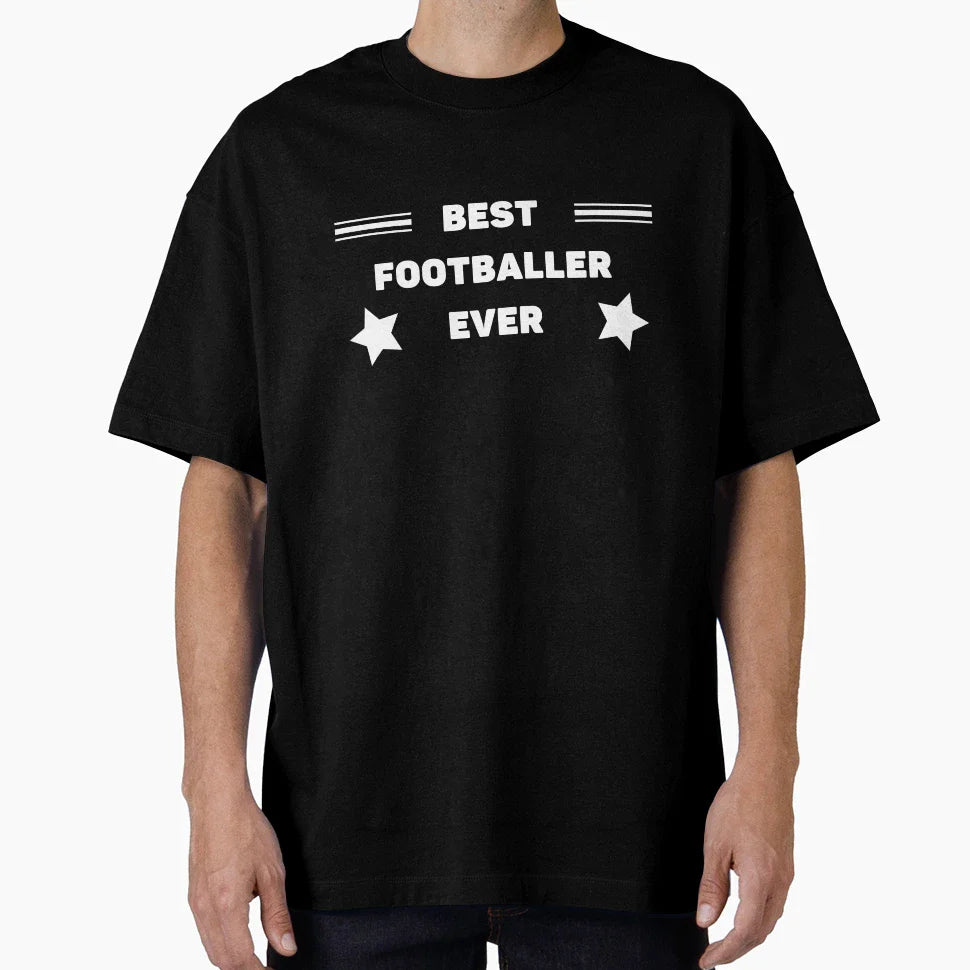 Best Footballer Ever T-Shirt - Minimalist Print for Adults