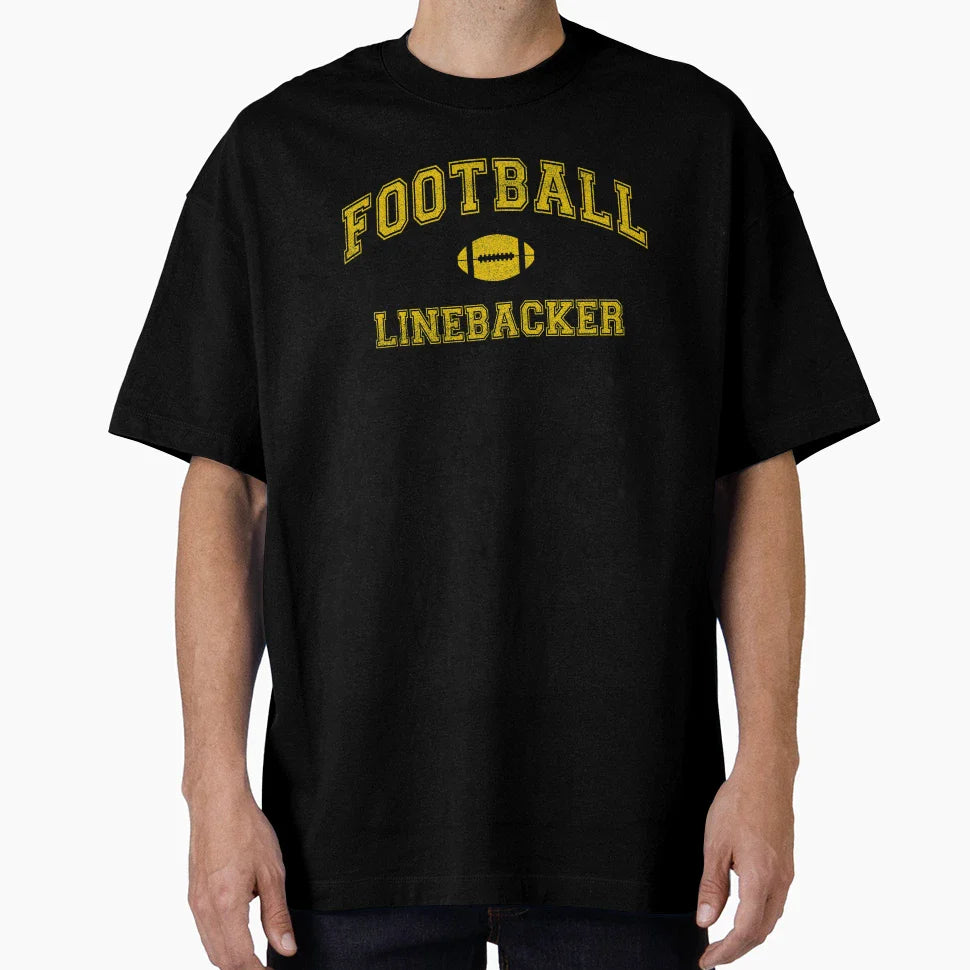 Football Team Linebacker T-Shirt - Fun Novelty Design for Adults