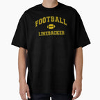 Football Team Linebacker T-Shirt - Fun Novelty Design for Adults