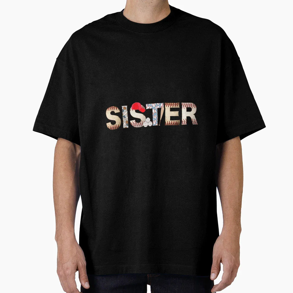 Baseball Sister T-Shirt - Streetwear Style Men Women