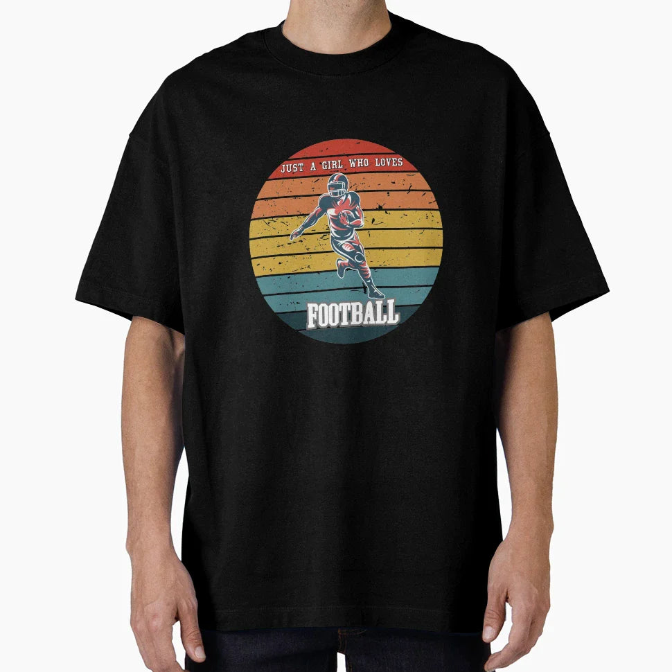 Just Who Loves Football T-Shirt - Casual Everyday Wear Unisex