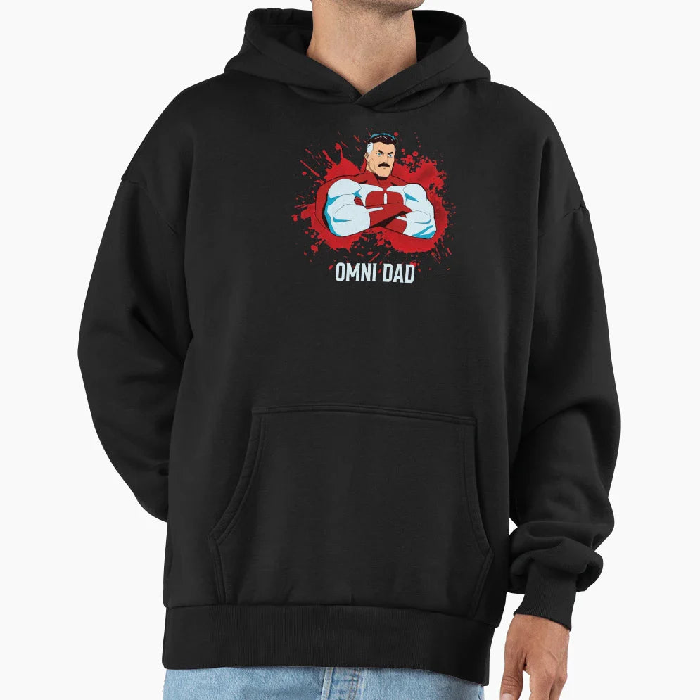 Omni Dad Hoodie - Aesthetic Graphic for Adults