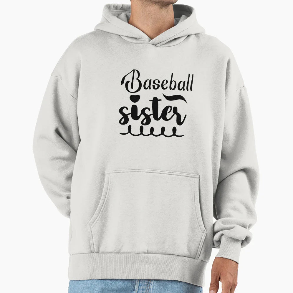 Baseball Sister Hoodie - Graphic Print Unisex