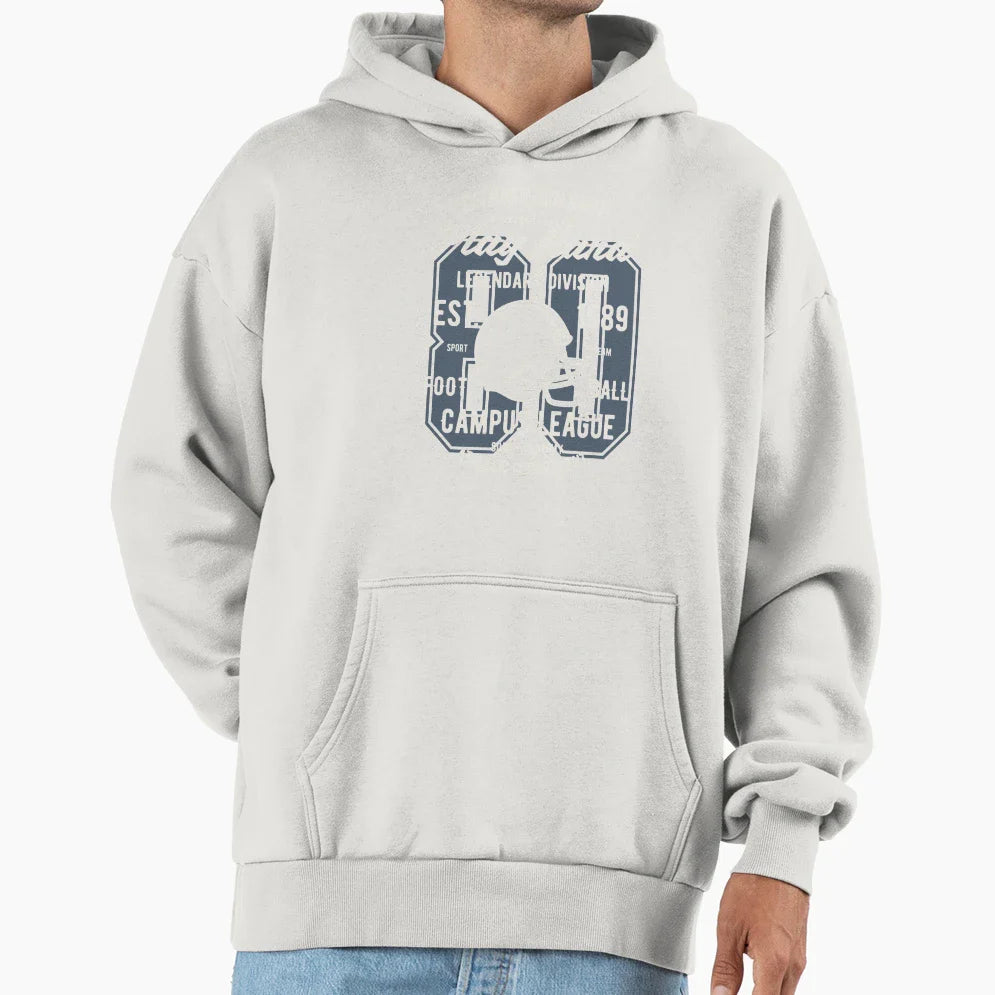Football Hoodie - Minimalist Print for Adults