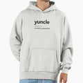 Yuncle Youthful Young Uncle T Hoodie - Fun Novelty Design for Adults