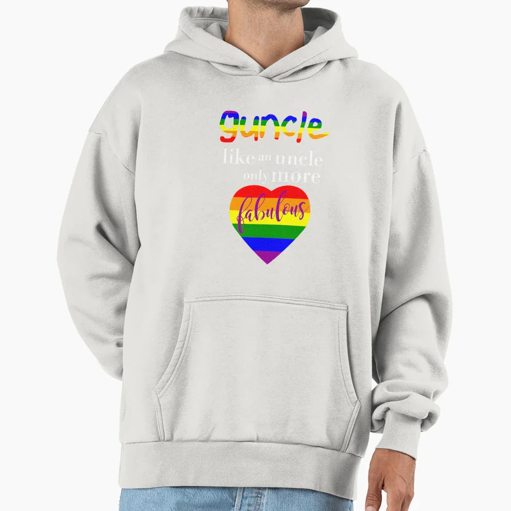 Guncle Fabulous Hoodie - Unique Graphic for Adults