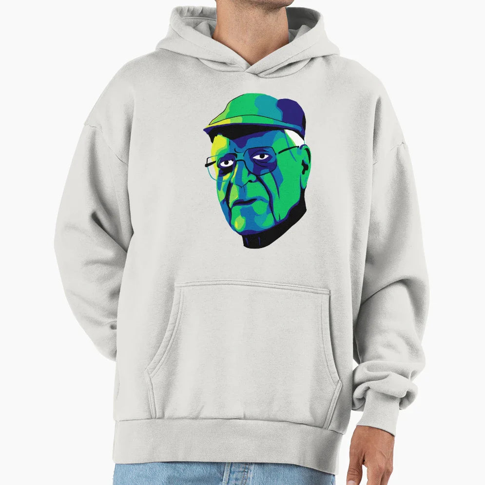 Grandfather Face Hoodie - Custom Art Print Men Women