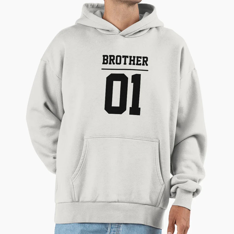 Brother 01 Best Big Brother Family Hoodie - Graphic Print for Adults