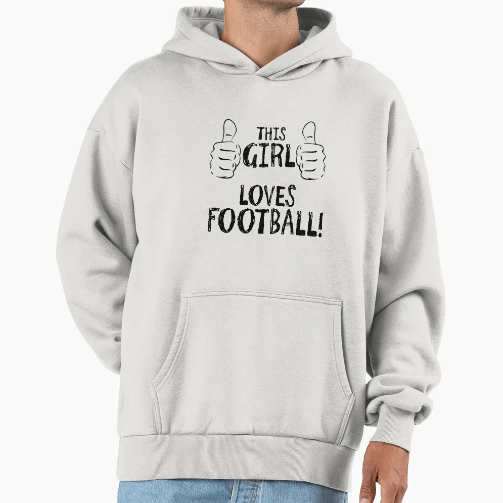 This Loves Football Hoodie - Novelty Apparel for Adults
