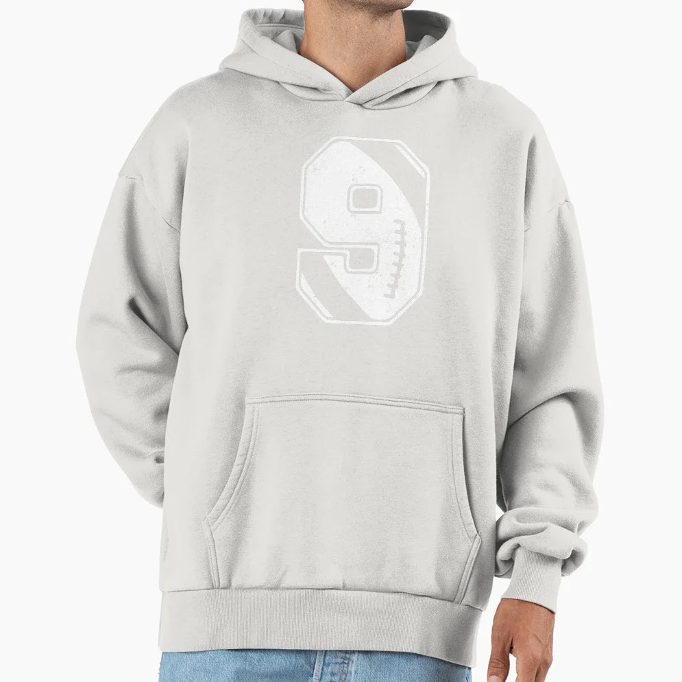 Football 9 Hoodie - Casual Everyday Wear Men Women