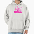 Just Who Loves Football Hoodie - Streetwear Style Unisex