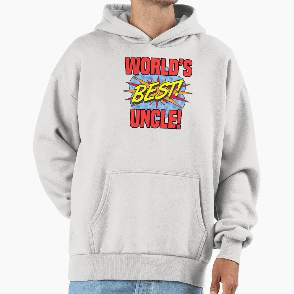 Worlds Best Uncle Hoodie - Novelty Apparel Men Women