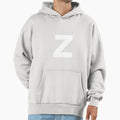 Z White Hoodie - Unique Graphic Men Women