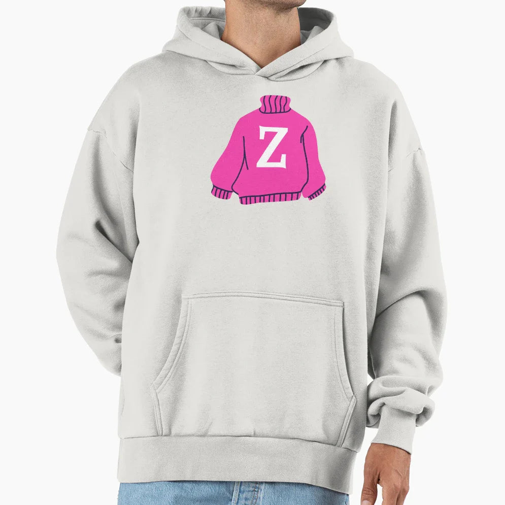 Letter Hoodie - Minimalist Print Unisex