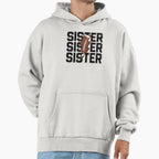 Grunge Lightning Bolt Sister Hoodie - Minimalist Print Men Women