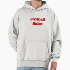 Football Rules Hoodie - Minimalist Print for Adults