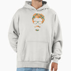 Plaid Head Silhouette Hoodie - Custom Art Print Unisex