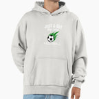 Just Who Loves Football 01 Hoodie - Minimalist Print for Adults