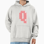 Letter Q Hoodie - Minimalist Print Men Women