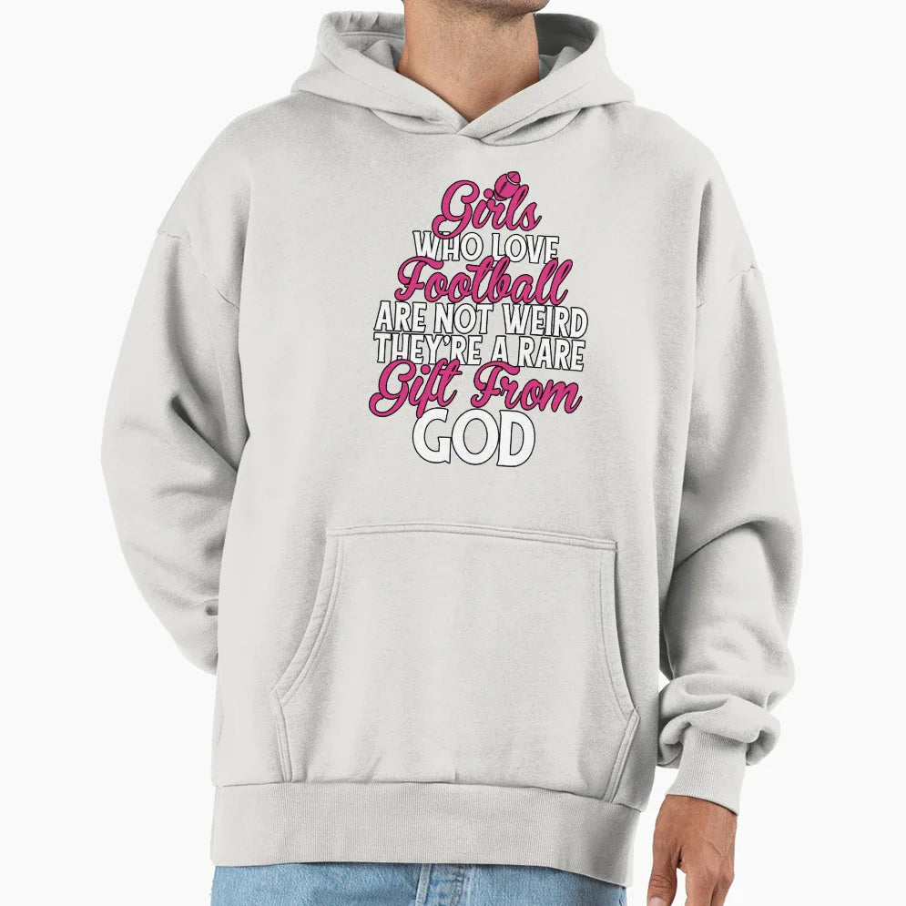 Love Football Not Weird Rare Gift T-Shirt - Streetwear Style for Adults