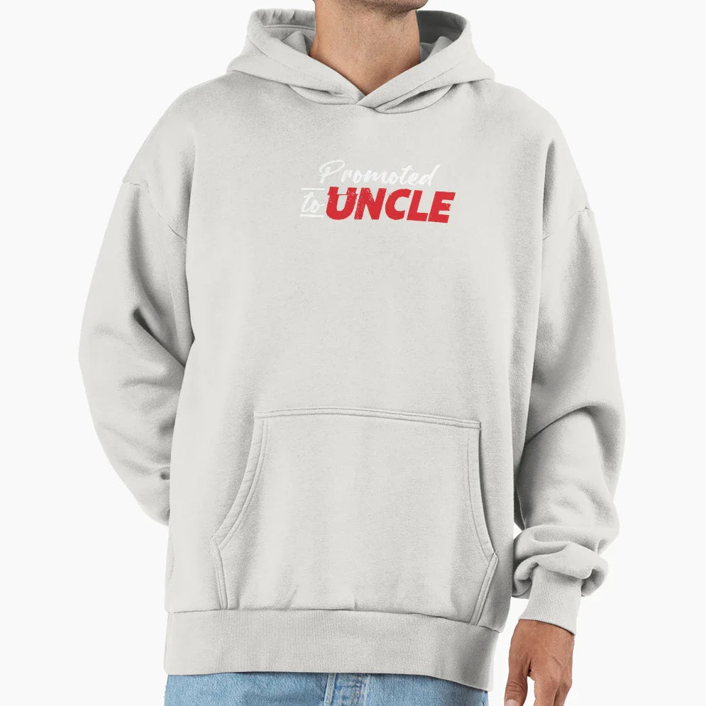 Promoted To Uncle Niece Nephew Brother Hoodie - Trendy Graphic Men Women