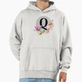 Capital Uppercase Q Letter Initials Hoodie - Minimalist Print Unisex
