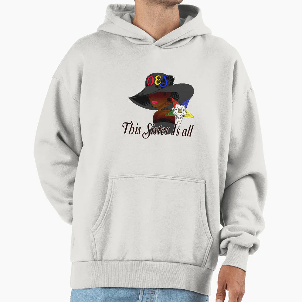 Oes Order Eastern Star Logo Sistars Hoodie - Streetwear Style for Adults