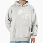 Little Brother Biggest Fan Football Hoodie - Custom Art Print Unisex