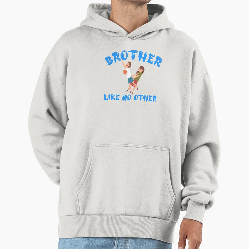 Brother Like No Other Blue Hoodie - Custom Art Print Unisex