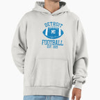 Detroit Football 9 Hoodie - Casual Everyday Wear Men Women