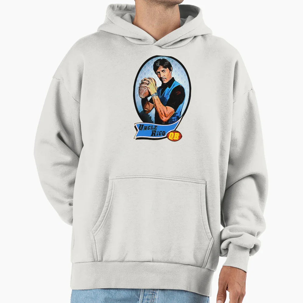 Uncle Rico Football Card Hoodie - Casual Everyday Wear Men Women