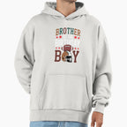 Brother Birthday Game Day Football Hoodie - Graphic Print for Adults