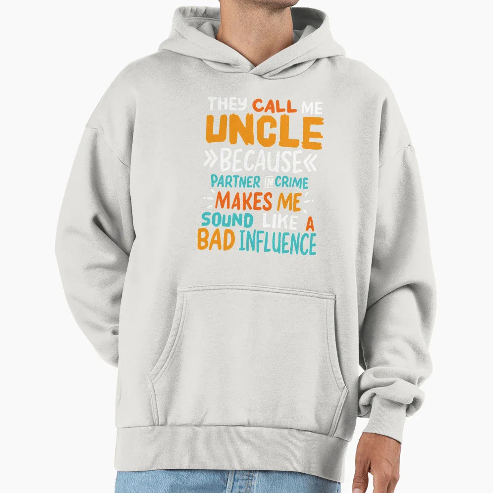Uncle Hoodie - Minimalist Print Men Women