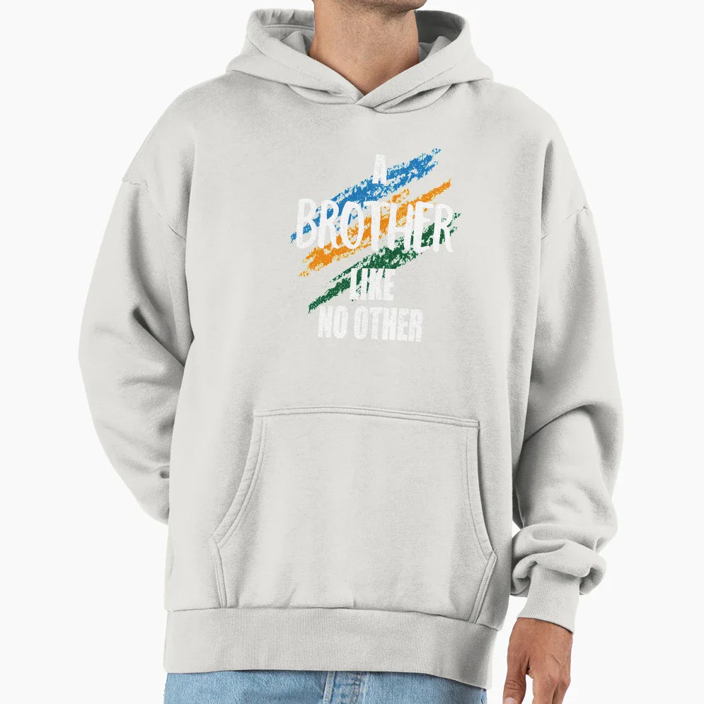 Brother Like No Other Hoodie - Minimalist Print for Adults