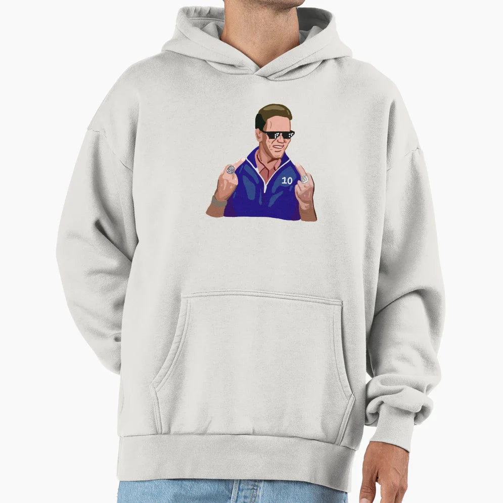 Eli Manning Givin Birds Hoodie - Minimalist Print Men Women