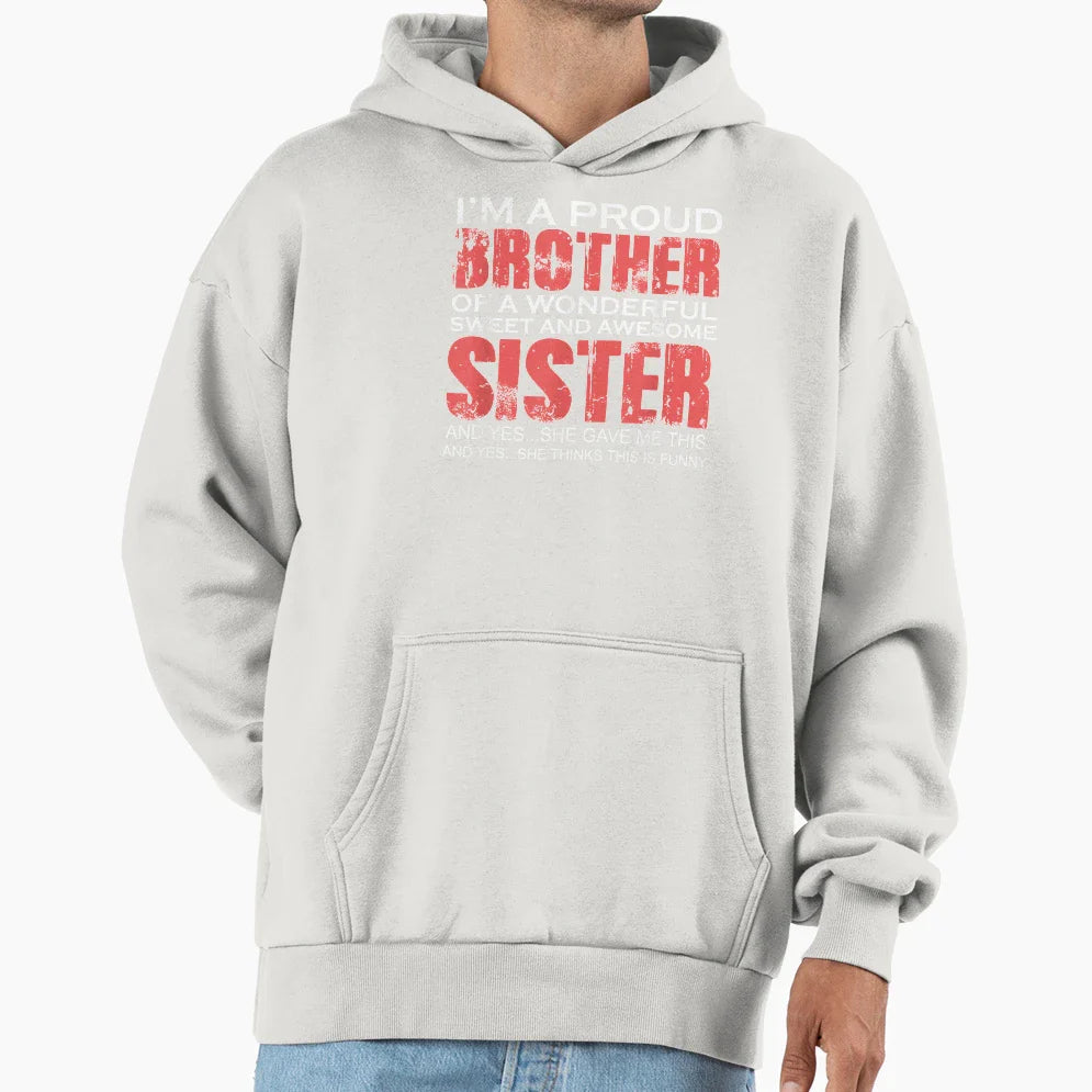Funny Gift Brother From Awesome Hoodie - Aesthetic Graphic Men Women