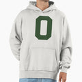 Number 0 Dark Green Zero Sports Number 0 Hoodie - Trendy Graphic Unisex