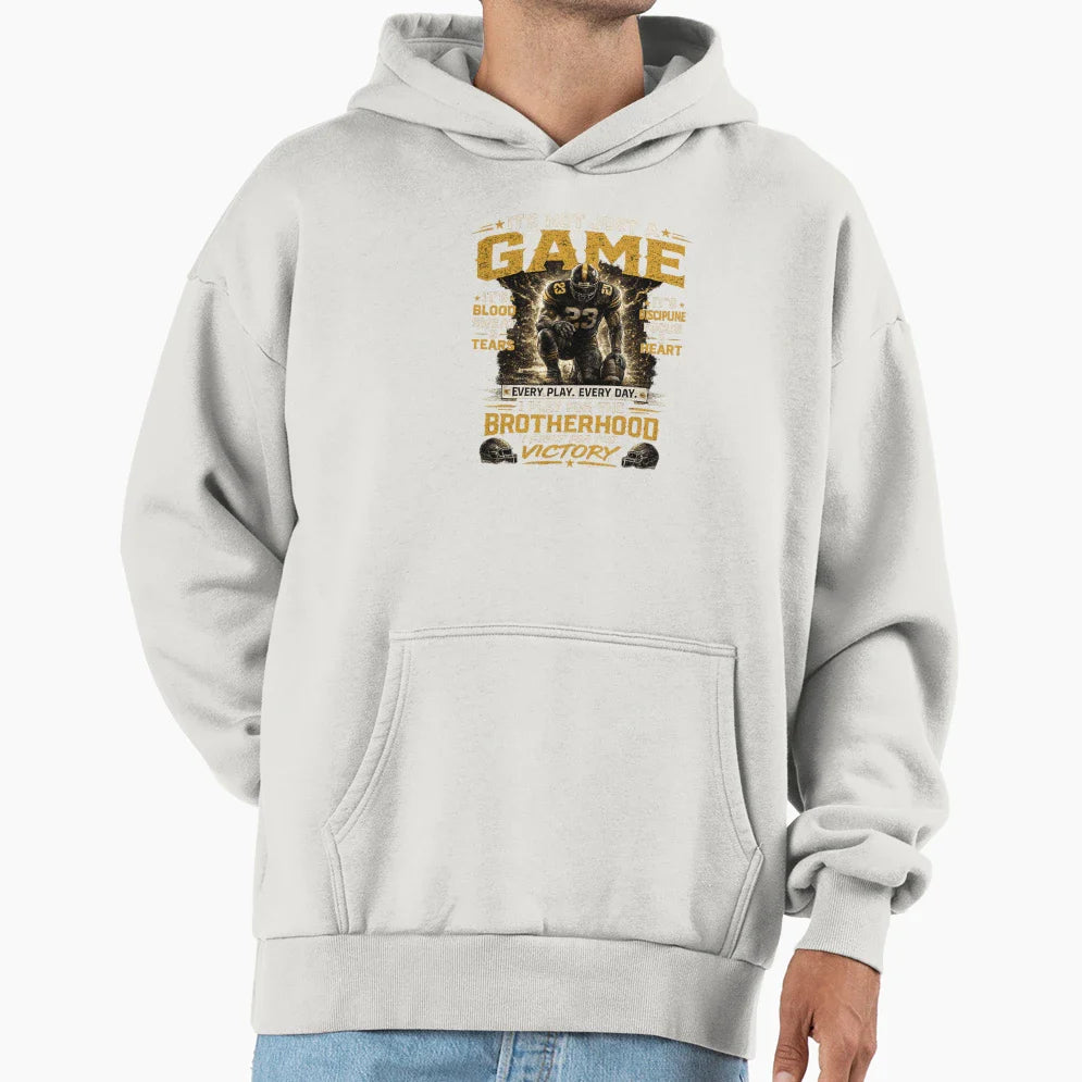 Football Brotherhood Motivation Hoodie - Custom Art Print for Adults