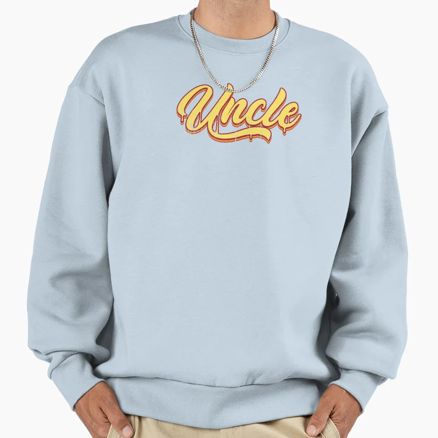 Uncle Drip Text Sweatshirt - Aesthetic Graphic Men Women