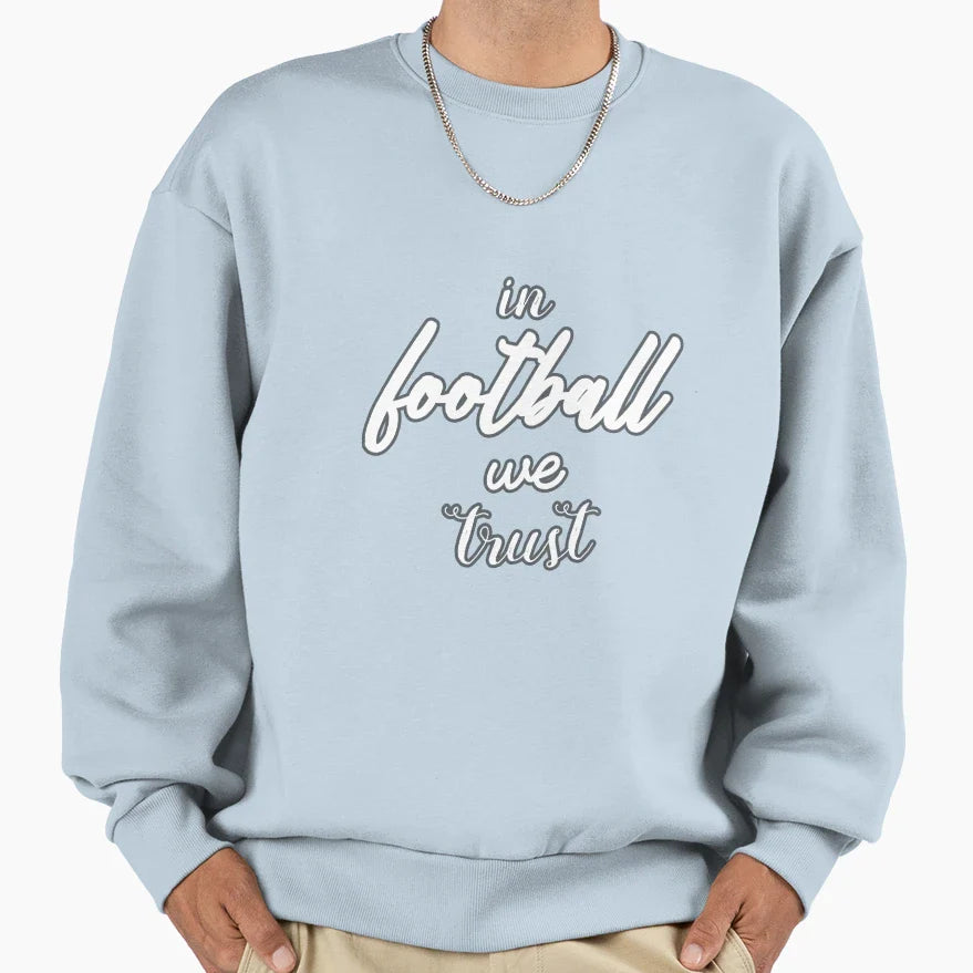 Beautiful Game Football Sweatshirt - Minimalist Print for Adults