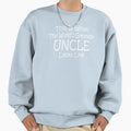 Worlds Greatest Uncle Fathers Day Sweatshirt - Minimalist Print for Adults