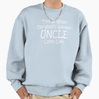 Worlds Greatest Uncle Fathers Day Sweatshirt - Minimalist Print for Adults